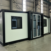 Maison préfabriquée extensible de 20 pieds, 38 m², 1 chambre, modèle à prix réduit pour salle de lecture dans la cour