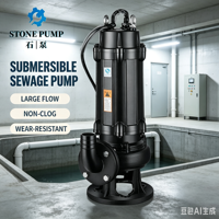Pompe submersible WQ robuste pour eaux usées de bétail et de boucherie