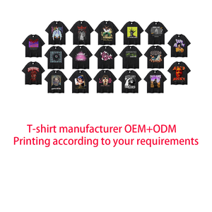 เสื้อยืดผู้ชายซักลายกรดผ้าฝ้าย100% ซักเสื้อยืดไฮสตรีทซักได้250กรัมทรงหลวมเสื้อยืดวินเทจซักได้ไซส์ใหญ่พิเศษ - Product Image 3