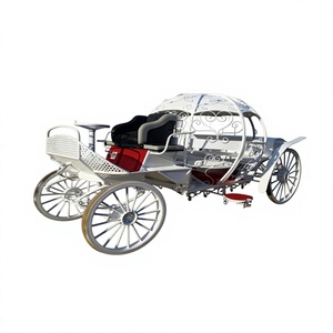 Décorations de mariage romantiques inspirées de la célèbre carrosse à charrues de Cendrillon, style carrosse citrouille, Royaume-Uni - Product Image 1
