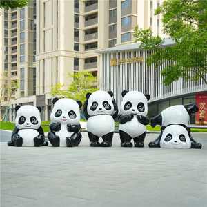 Sculpture de panda géant et fantaisiste pour l'extérieur, résistant aux intempéries, statues de décoration intérieure durables pour les centres commerciaux, les <span class=keywords><strong>parcs</strong></span>, les bureaux, les boutiques et les jardins. - Product Image 6