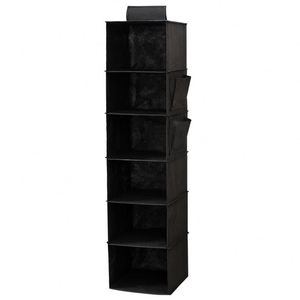 Organizador de Ropa Plegable Colgante de Gran Capacidad, Multicapa, Antipolvo, de Tela No Tejida, Lavable, Estilo Americano - Product Image 5
