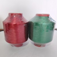Hilo metálico de poliéster a precio de fábrica Popular tipo MH MX hilo metálico Lurx 12 MIC 1/110 "75D hilo de bordado