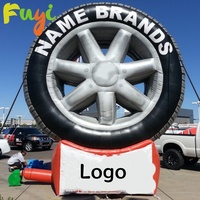 Hot Sale Custom Outdoor Advertising Inflatable Tire Tyre Banner Sign Billboard Inflatable Tire Model