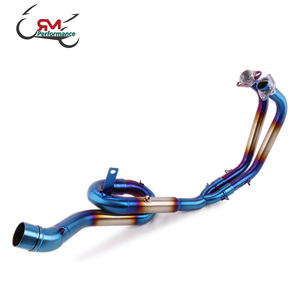 Sistema de Escape Completo de Motocicleta de 51 mm Modificado de Carreras con Tubo de Conexión Frontal Escape <span class=keywords><strong>Moto</strong></span> para YZF R3 R25 2014-2018 MT-03 <span class=keywords><strong>MT03</strong></span> 2016-2018 - Product Image 5