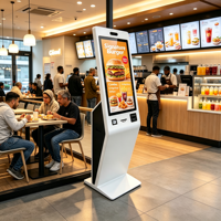 Terminal de commande automatique tout-en-un avec écran tactile de 21,5, 32 et 43 pouces pour paiement en libre-service, kiosque de commande pour hôtel, restaurant, alimentation