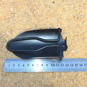 Mini pelle pliante en acier inoxydable, outil de jardinage multifonctionnel pour l'extérieur, poignée en D, couleur acier noir et vert militaire - Product Image 4