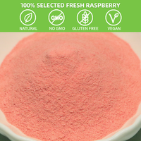 Poudre de jus de framboise rouge OEM/ODM, extrait de framboise biologique EU&NOP, poudre de framboise rouge naturelle soluble dans l'eau