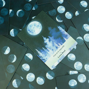 Vendita calda personalizzata di alta qualità fase lunare tarocchi carta carta da gioco stampa giochi di carte con guida per adulti - Product Image 2