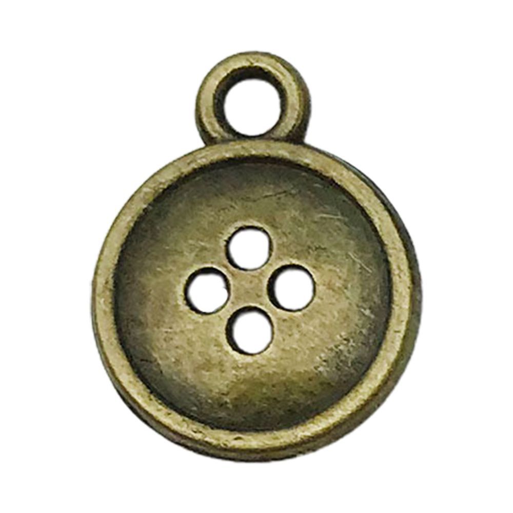 Un bouton d'outil de machine à coudre bleu antique, 13*16 mm, 0,9 g, 20266