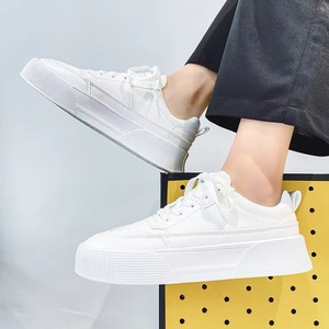 Fabricant de baskets personnalisées, petites commandes, chaussures de marche blanches pour hommes, chaussures en cuir - Product Image 2