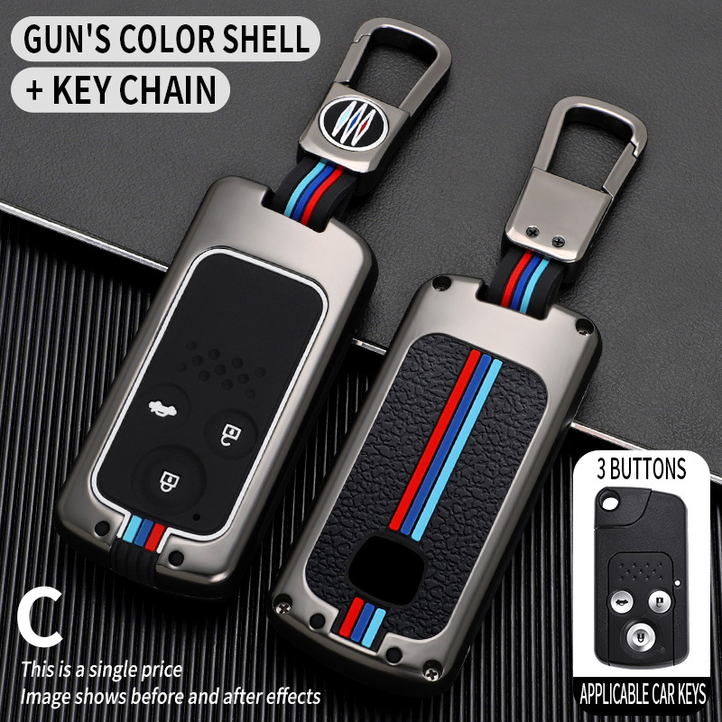 C 3 key gun color single shell short buckle