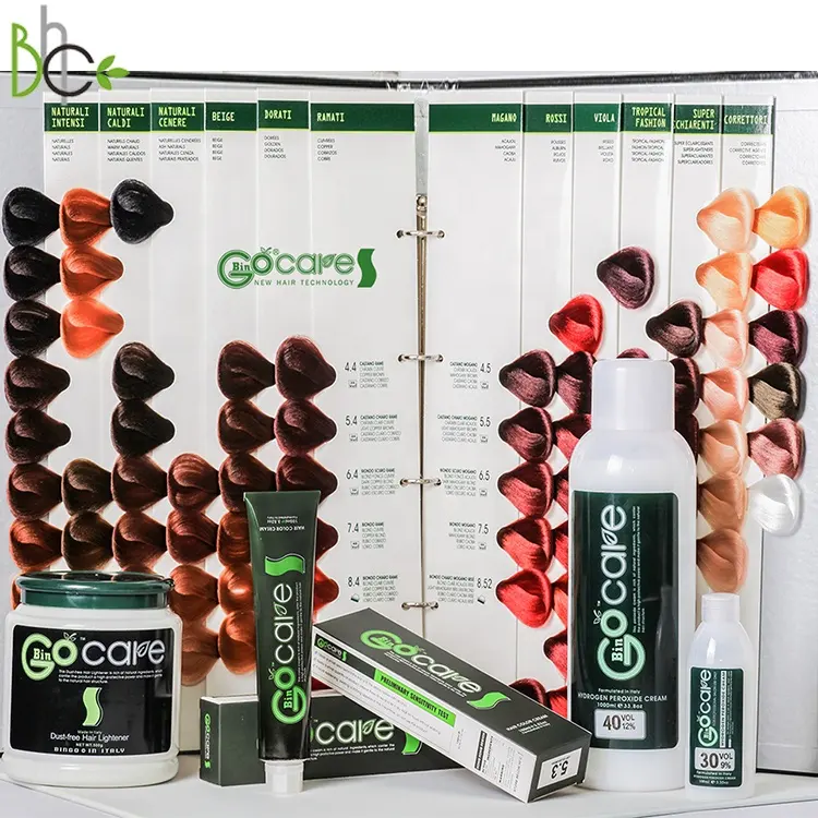Tintura de cabelo permanente creme de salão profissional de marca própria tintura de cabelo orgânica com 79 cores populares