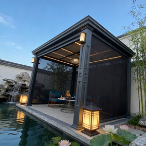 <span class=keywords><strong>Pavillon</strong></span> en aluminium de style victorien avec décorations festonnées, gazebo classique, écologique et résistant au vent, pour jardin vintage, arche à roses - Product Image 1