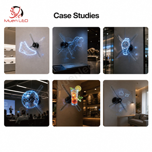 Ventilateur holographique 3D LED à 6 pales pour la publicité et les expositions - Product Image 6