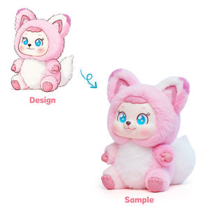 ビニール玩具カスタムぬいぐるみビニールハイブリッド玩具メーカービニールフェイス毛皮ぬいぐるみ付き - Product Image 3