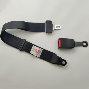 Cinturón de seguridad de dos puntos para coche, ajustable, con hebilla metálica y cinta de plástico, fabricado en Zhejiang. - Product Image 1
