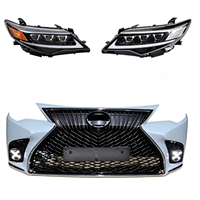 Kit de modification de carrosserie pour Toyota Camry 2012-2014, look Lexus, pare-chocs avant, calandre, phares séquentiels à LED