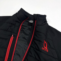 Veste matelassée personnalisée en polaire, motif lettres, respirante, écologique, réversible, imperméable, zippée, chaude, en coton pour l'hiver