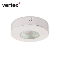 Lumière LED Ronde à Capteur Tactile 3W Gris Clair Moderne IP44 Dimmable pour Éclairage Sous Armoire Salle de Bain et Placards de Cuisine