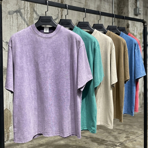 เสื้อยืดทรงบ็อกซี่ผ้าฝ้าย 100% น้ำหนัก 230 กรัม สำหรับผู้ชาย ลายพิมพ์ดิจิทัล สไตล์วินเทจ ล้างสีแบบแอซิดวอช - Product Image 2