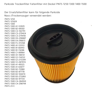 Pièces de rechange pour aspirateur eau et poussière Riyingxin, filtre à cartouche pour Parksides <span class=keywords><strong>LIDL</strong></span> PNTS 1250 	 Pièces et accessoires pour aspirateur - Product Image 4