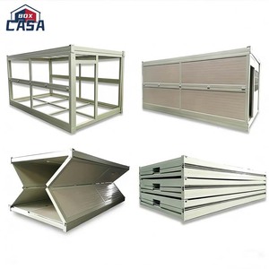 Conteneur pliable moderne en kit, maison/bureau mobile préfabriquée en acier pliable - Product Image 1