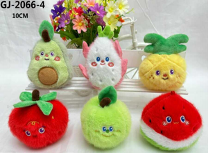 GJ2066 Llavero de Peluche de Frutas de 10 cm para Niños de 2 a 4 Años, Unisex, Animal de Peluche Suave con Relleno de Algodón PP - Product Image 1
