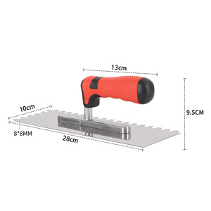 Lame en acier inoxydable de haute qualité, manche en plastique, outil à rainurer pour béton et plâtre, lissage de carreaux - Product Image 1