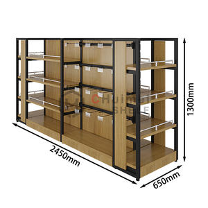 Scaffalature in Gondola in legno <span class=keywords><strong>per</strong></span> bevande vino o bottiglia con scaffalature in Gondola stile luci a LED <span class=keywords><strong>per</strong></span> negozio di liquori - Product Image 2