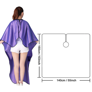 Vêtements de barbier haut de gamme tissu imprimé imperméable polyester taffe pour salon de coiffure coupe de cheveux et teinture cape tablier de salon de coiffure - Product Image 2