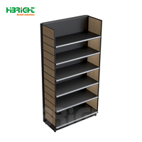 Étagère de supermarché métallique robuste réglable Highbright, gondole simple ou double paroi pour épicerie