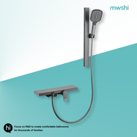 Système de douche thermostatique de luxe pour appartement intelligent, ensemble mitigeur céramique eau froide et chaude, parfaits pour cabines de douche à jet de pluie doux