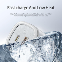 Chargeur de chevet à double port PD 25W avec veilleuse tactile, prise EU/US/UK, charge rapide, blanc, PC, chargeur rapide électrique