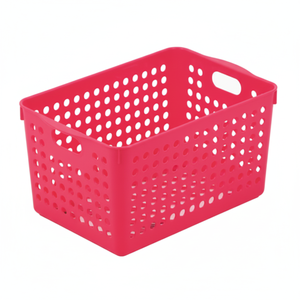 Cesto portaoggetti profondo rosso Inomata - Product Image 1