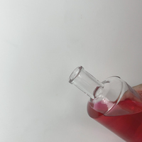 Botol kaca bulat Mini 400ml 500ml, botol minum kaca wiski Vodka lembut Populer