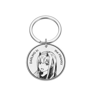 Anime <span class=keywords><strong>DARLING</strong></span> <span class=keywords><strong>in</strong></span> <span class=keywords><strong>The</strong></span> <span class=keywords><strong>FRANXX</strong></span> Porte-clés 02 Zero Two Round Pendant Fashion Halloween <span class=keywords><strong>Cosplay</strong></span> Accessory - Product Image 3