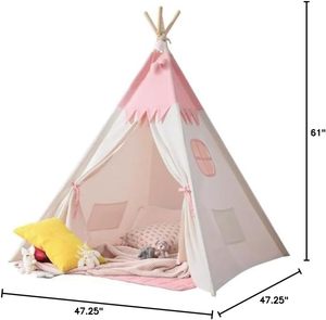Hot Popular Baby Princess <b>Castle</b> Camping Yurt,Tents Boys Girls Indian Teepee Playhouse Pop up Kids Tents - Product Image 6