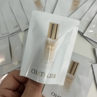 Bolsita de muestra para el cuidado de la piel, bolsita de champú, 5ml, 10ml, papel de aluminio, bolsita líquida pequeña, paquetes de muestra de crema con sello de tres lados cosméticos