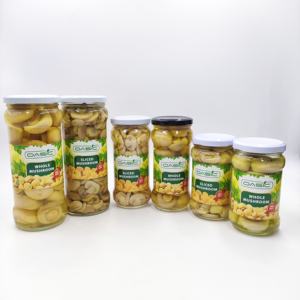 Nova Temporada Melhor Marca OEM Sabor Saudável Fresco Vaporizado Enlatado Champigons Inteiros Cogumelo Ostra em Salmoura com 3 Anos de Vida - Product Image 2