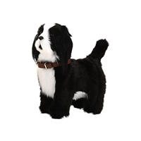 Chien en peluche électrique Shih Tzu interactif qui marche, aboie et abaisse la queue pour jeu de simulation, idéal pour les tout-petits et les enfants, cadeaux, vente en gros