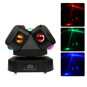 180W Triple faisceau Laser LED phare Mobile RGBW couleur émettant des roues chaudes DMX maître-esclave Club fête Disco DJ faisceau lumières - Product Image 1