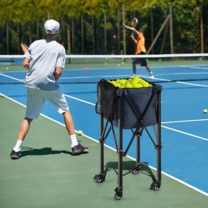 Chariot à balles Typti pliable au meilleur prix, chariot à balles de <span class=keywords><strong>tennis</strong></span>, chariot à balles de pickleball, chariot à balles de <span class=keywords><strong>padel</strong></span> à roulettes avec cadre en aluminium, fabricant - Product Image 6