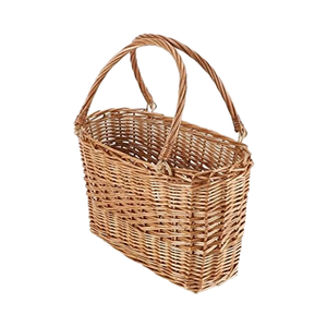 Paniers de rangement en saule naturel Panier en saule renforcé à double poignée pour le rangement des pique-niques et la <span class=keywords><strong>d</strong></span>écoration de la ferme - Product Image 1