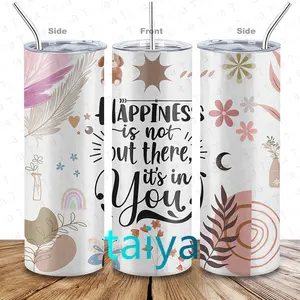 Happiness is not but there it is in you encouragement letter 30oz Personalized tumblers