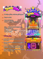 Playfun Machine de jeu à monnayeur 60 pinces Dream Clips Halloween, pour snacks et cadeaux, pour centre de jeux et centre commercial