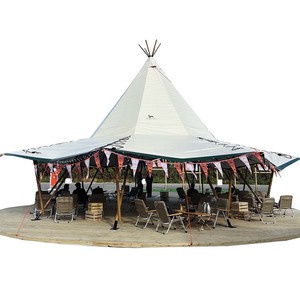 Tienda <span class=keywords><strong>de</strong></span> Campaña Tipi India Prefabricada, Tienda <span class=keywords><strong>de</strong></span> Campaña Piramidal <span class=keywords><strong>de</strong></span> Lujo Personalizada para Glamping al Aire Libre, Impermeable, para Eventos, Fiestas, Bodas, Navegación, 4 Estaciones - Product Image 1