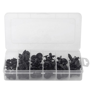 80Pcs Carénage Voiture <span class=keywords><strong>Carrosserie</strong></span> Boulon Push Pry Rivets Pin Clip Retenue Attache Nylon - Product Image 6