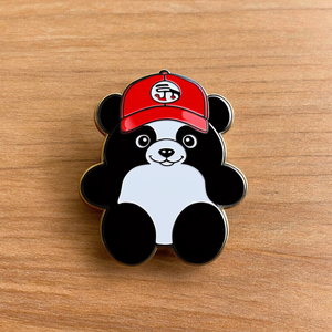 Fabricant mignon <span class=keywords><strong>Kungfu</strong></span> <span class=keywords><strong>Panda</strong></span> casquette de Baseball qualité alliage métal émail dur collier épinglette moderne estampage personnalisé cadeau en vrac - Product Image 2