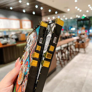 Patrón étnico de lujo para <span class=keywords><strong>iPhone</strong></span> 17Air Phone Case 16pro Ring Holder 15max Square Edge 14plus <span class=keywords><strong>Funda</strong></span> protectora a prueba de golpes 13 - Product Image 5